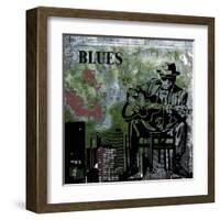 Blues II-Jean-François Dupuis-Framed Art Print