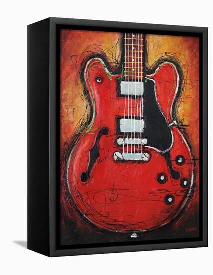 Blues King-Bruce Langton-Framed Stretched Canvas