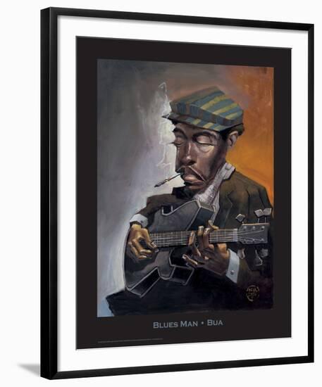 Blues Man-BUA-Framed Art Print