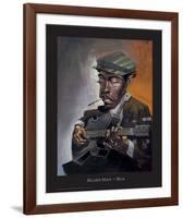 Blues Man-BUA-Framed Art Print