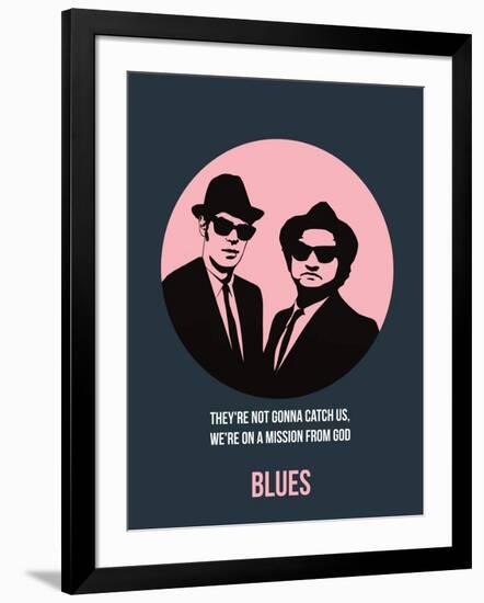 Blues Poster 1-Anna Malkin-Framed Art Print