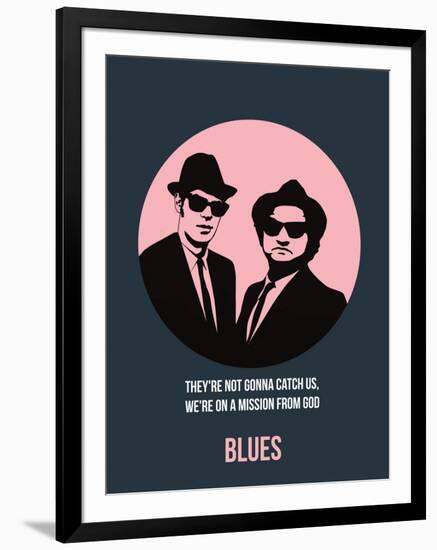 Blues Poster 1-Anna Malkin-Framed Art Print