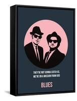 Blues Poster 1-Anna Malkin-Framed Stretched Canvas