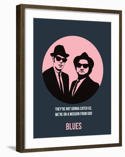 Blues Poster 1-Anna Malkin-Framed Art Print