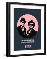Blues Poster 1-Anna Malkin-Framed Art Print