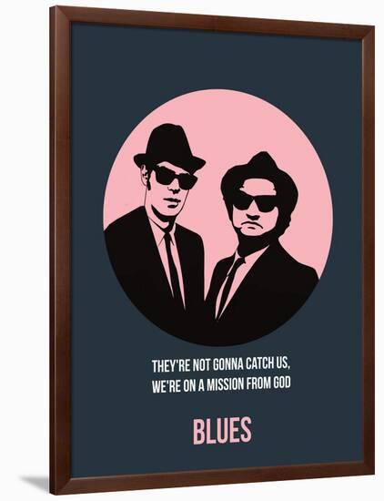 Blues Poster 1-Anna Malkin-Framed Art Print