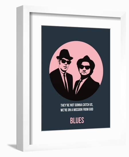 Blues Poster 1-Anna Malkin-Framed Art Print