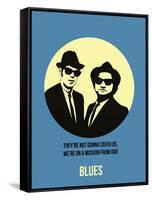 Blues Poster 2-Anna Malkin-Framed Stretched Canvas