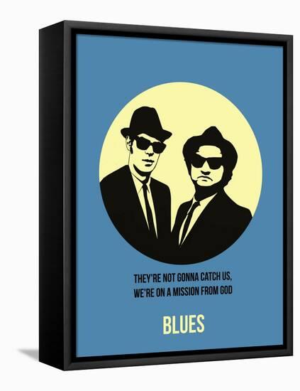 Blues Poster 2-Anna Malkin-Framed Stretched Canvas
