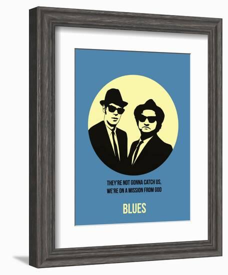 Blues Poster 2-Anna Malkin-Framed Art Print