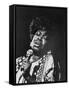 Blues Singer Sarah Vaughn Performing-Henry Groskinsky-Framed Stretched Canvas