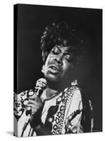 Blues Singer Sarah Vaughn Performing-Henry Groskinsky-Stretched Canvas