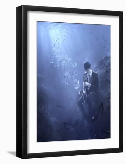 Blues-Christophe Kiciak-Framed Giclee Print