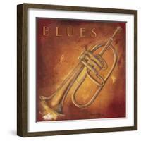 Blues-Hakimipour-ritter-Framed Art Print