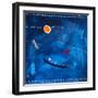 Blues-Hyunah Kim-Framed Art Print