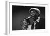 Bluesman Muddy Waters (1915-1983) on Stage in 1982-null-Framed Photo