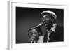 Bluesman Muddy Waters (1915-1983) on Stage in 1982-null-Framed Photo