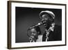 Bluesman Muddy Waters (1915-1983) on Stage in 1982-null-Framed Photo