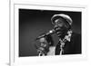 Bluesman Muddy Waters (1915-1983) on Stage in 1982-null-Framed Photo