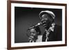 Bluesman Muddy Waters (1915-1983) on Stage in 1982-null-Framed Photo