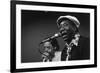 Bluesman Muddy Waters (1915-1983) on Stage in 1982-null-Framed Photo