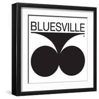 Bluesville Records Logo-null-Framed Art Print