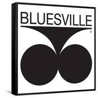 Bluesville Records Logo-null-Framed Stretched Canvas