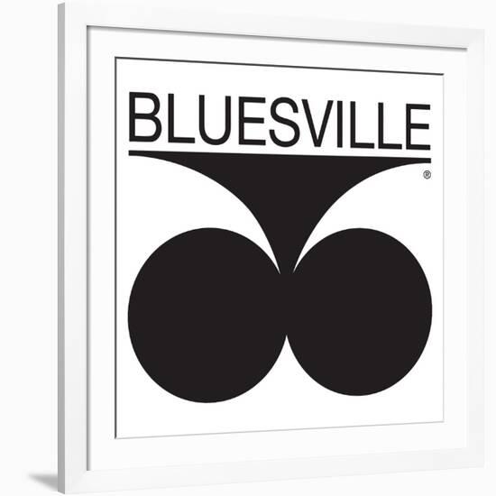 Bluesville Records Logo-null-Framed Art Print