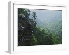 Bluff at Cedar Creek, Petit Jean State Park, Arkansas, USA-Charles Gurche-Framed Premium Photographic Print