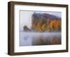 Bluff at sunrise on New River, Giles County, Virginia, USA-Charles Gurche-Framed Photographic Print