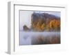 Bluff at sunrise on New River, Giles County, Virginia, USA-Charles Gurche-Framed Photographic Print