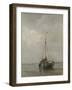 Bluff-bowed Fishing Boat on the Beach at Scheveningen, 1885-Jacob Maris-Framed Art Print