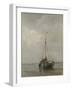 Bluff-bowed Fishing Boat on the Beach at Scheveningen, 1885-Jacob Maris-Framed Art Print