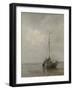 Bluff-Bowed Fishing Boat on the Beach at Scheveningen-Jacob Maris-Framed Art Print