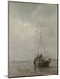 Bluff-Bowed Fishing Boat on the Beach at Scheveningen-Jacob Maris-Mounted Art Print