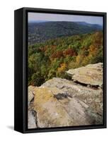 Bluff, Petit Jean State Park, Arkansas, USA-Charles Gurche-Framed Stretched Canvas