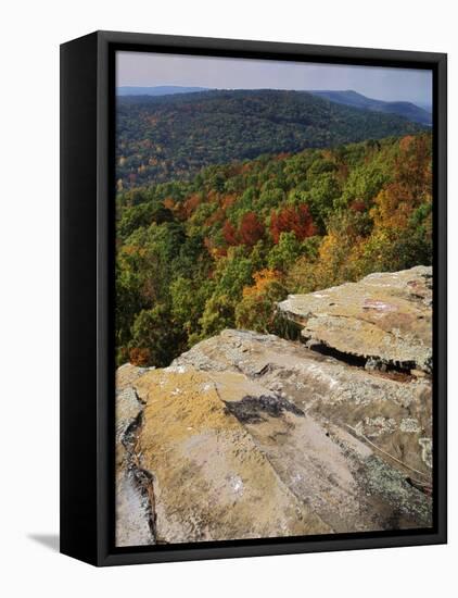 Bluff, Petit Jean State Park, Arkansas, USA-Charles Gurche-Framed Stretched Canvas
