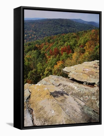 Bluff, Petit Jean State Park, Arkansas, USA-Charles Gurche-Framed Stretched Canvas