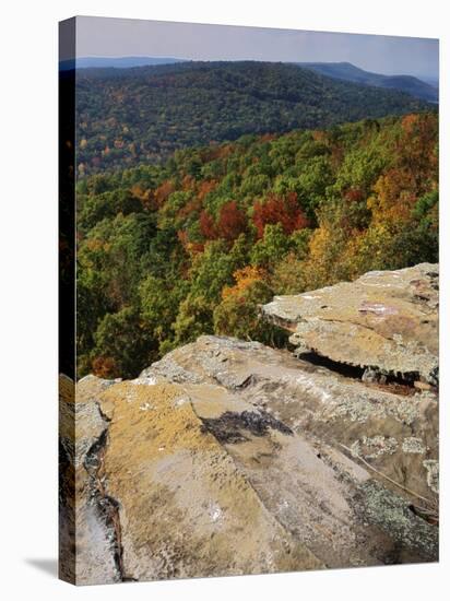 Bluff, Petit Jean State Park, Arkansas, USA-Charles Gurche-Stretched Canvas