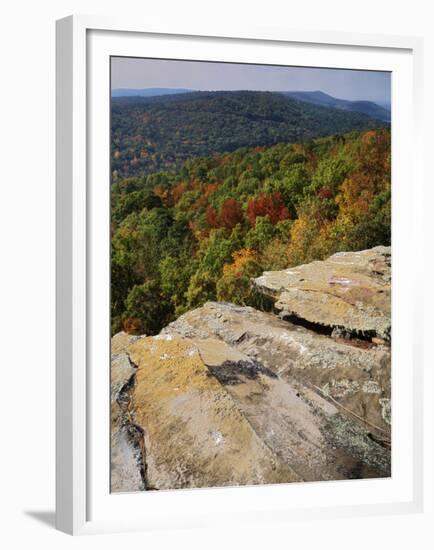 Bluff, Petit Jean State Park, Arkansas, USA-Charles Gurche-Framed Premium Photographic Print