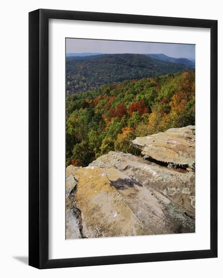 Bluff, Petit Jean State Park, Arkansas, USA-Charles Gurche-Framed Photographic Print