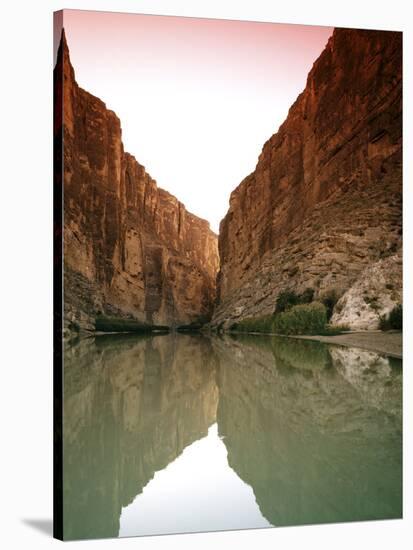 Bluffs Above Rio Grande in Big Bend National Park, Texas-null-Stretched Canvas