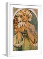 Blume, 1897-Alphonse Mucha-Framed Giclee Print