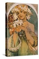 Blume, 1897-Alphonse Mucha-Stretched Canvas