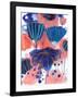 Blumen Blues-Corina Capri-Framed Art Print