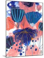 Blumen Blues-Corina Capri-Mounted Art Print