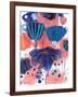 Blumen Blues-Corina Capri-Framed Art Print