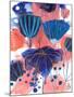 Blumen Blues-Corina Capri-Mounted Art Print