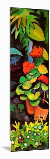 Blumen im Garten (detail)-Auguste Macke-Mounted Art Print