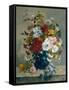 Blumenbouquet-Eugene Henri Cauchois-Framed Stretched Canvas